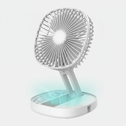 3-Speed Foldable LED Cooling Fan - Close Up