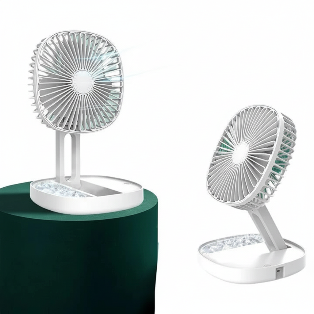 3-Speed Foldable LED Cooling Fan