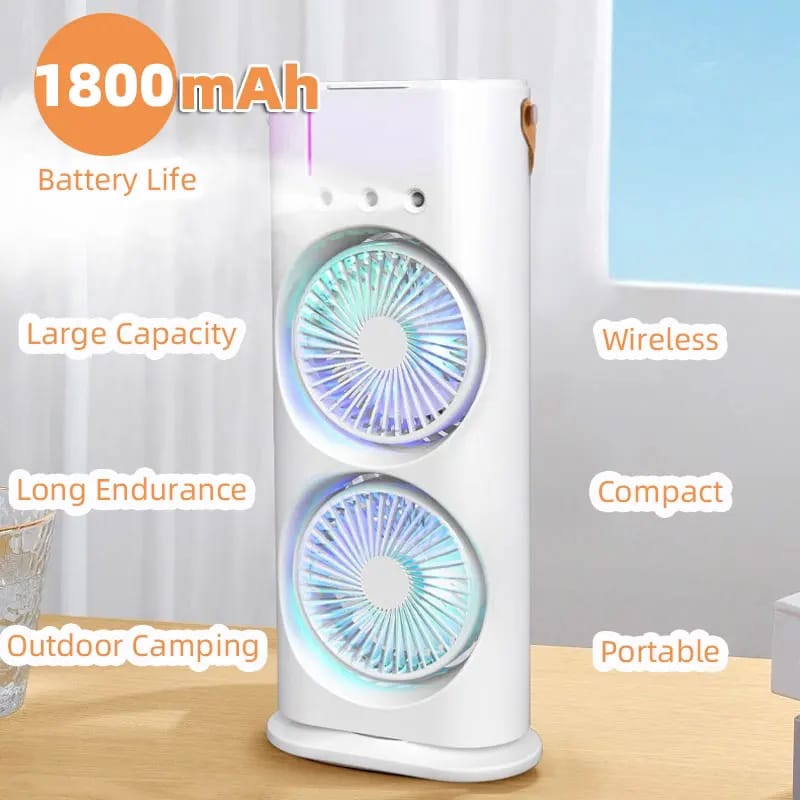 Double Ended Spray Water Mist Fan