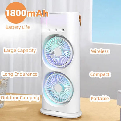 Double Ended Spray Water Mist Fan
