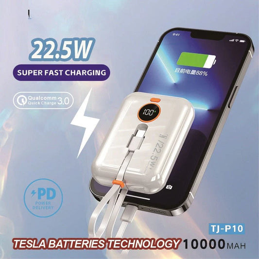 J-Cell Power Bank 10000mAh (PD 22.5W Fast Charging)