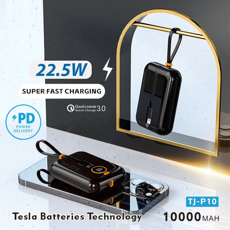 J-Cell Power Bank 10000mAh (PD 22.5W Fast Charging)