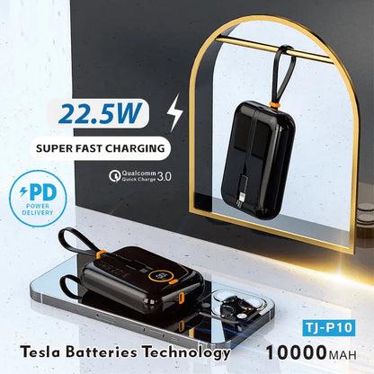 J-Cell Power Bank 10000mAh (PD 22.5W Fast Charging)